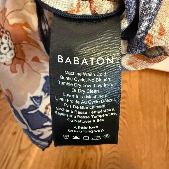 Aritzia Babaton Floral Long Tank Top size Small - Picture 3 of 10